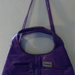 Purple unlisted purse
